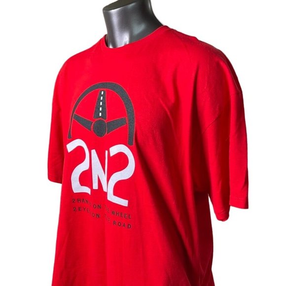 Mens Red T Shirt Top State Farm Celebrate My Drive Big Tall Size 3XL u - Picture 4 of 7